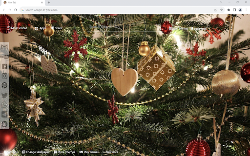Christmas Decorations Wallpaper New Tab screenshot 1