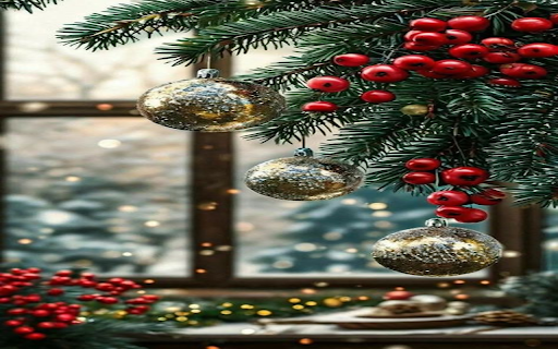 Christmas space wallpaper screenshot 1