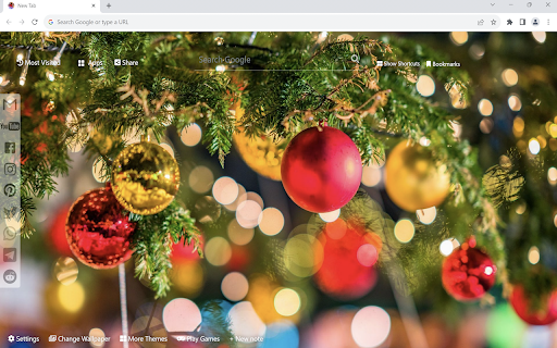 Christmas Wallpaper New Tab screenshot 1