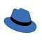 Chrome Fedora Linux Dark — White Omnibox logo