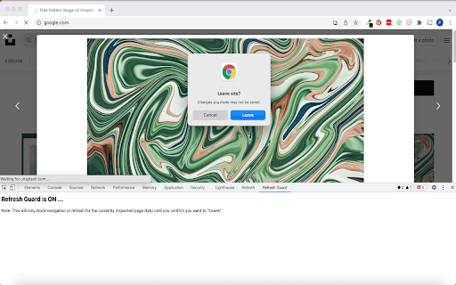 Chrome Refresh Guard screenshot 1