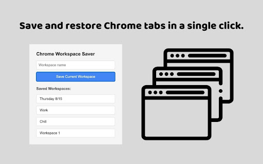 Chrome Workspace Saver screenshot 1