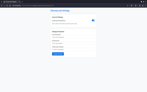 ChromeLock screenshot 1