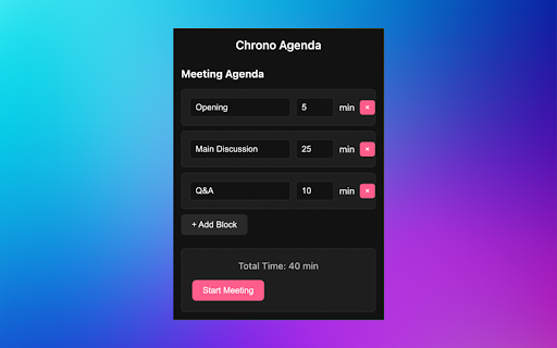 Chrono Agenda screenshot 1