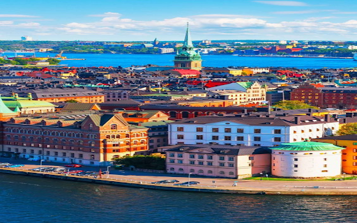 City inside the river wallpaper screenshot 1