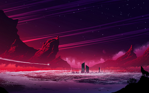 City Under a Mystical Red Sky screenshot 1