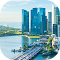 cityscape singapore city skyline logo