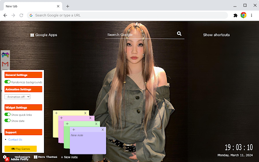 CL 2NE1 Wallpaper New Tab by Gameograf screenshot 1