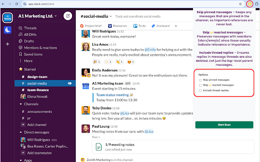 /clean for Slack screenshot 1