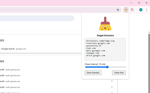 CleanBrowse - Auto History Cleaner screenshot 1