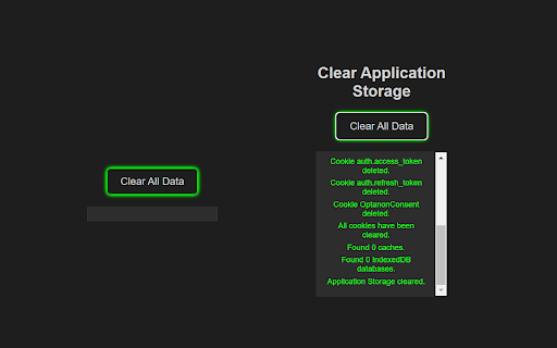 Clear Application Storage screenshot 1
