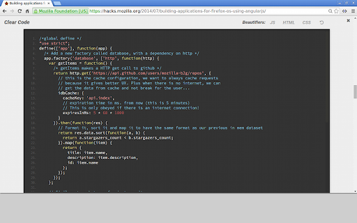 Clear Code screenshot 1