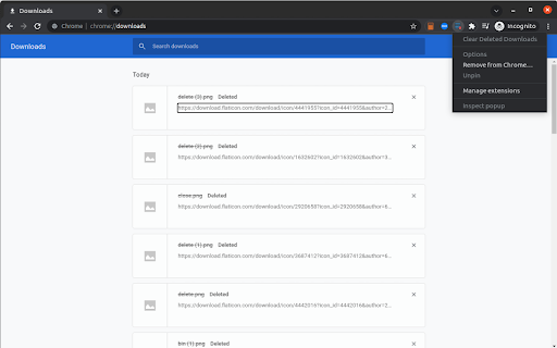Clear Deleted Downloads screenshot 1
