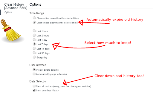 Clear History screenshot 1