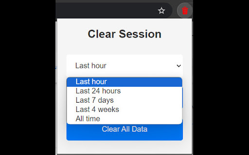 Clear Session screenshot 1