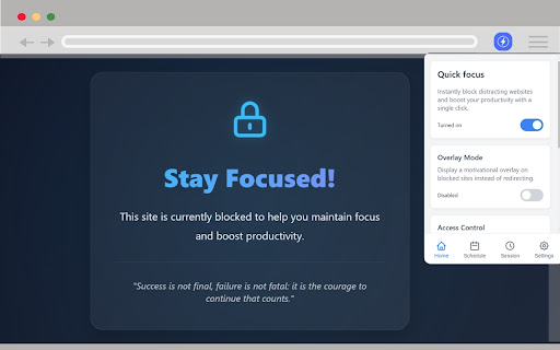 ClearFocus - Website Blocker & Focus Mode screenshot 1