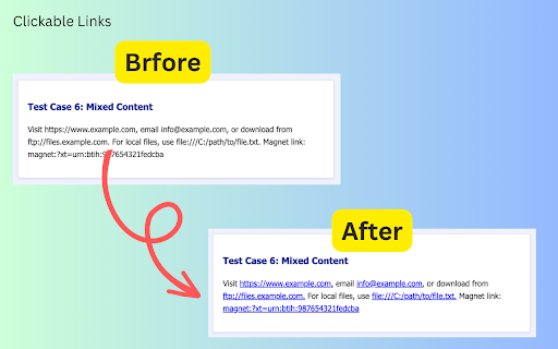 Clickable Links screenshot 1