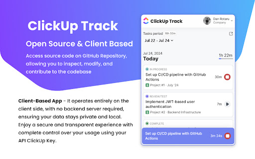 ClickUp Track screenshot 1