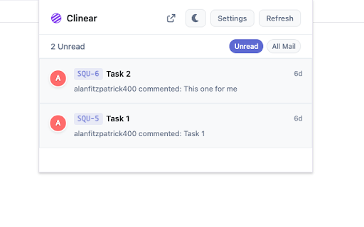 Clinear screenshot 1
