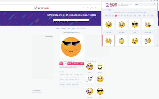 Clip Art for Google Chrome™ screenshot 1