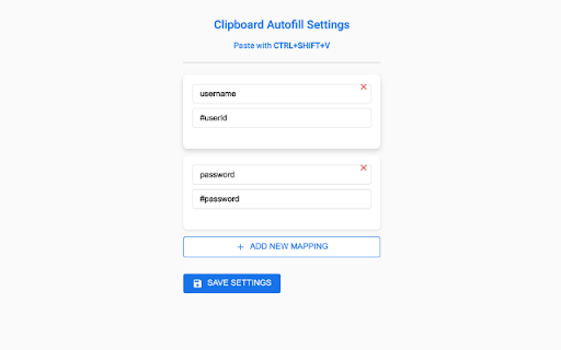 Clipboard Autofill screenshot 1