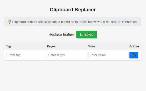 Clipboard Replacer screenshot 1