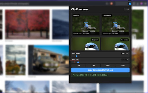 ClipCompress screenshot 1