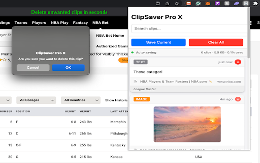 ClipSaver Pro X screenshot 1