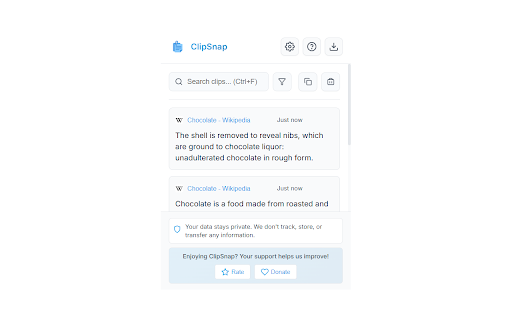 ClipSnap screenshot 1