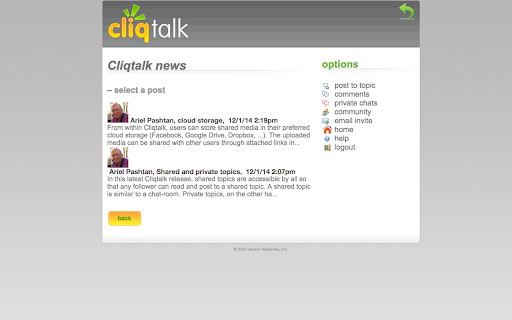 Cliqtalk screenshot 1