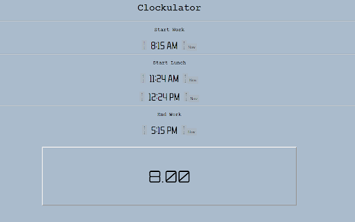 Clockulator screenshot 1