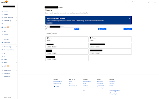 Cloudflare Zone Folder screenshot 1