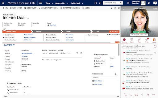 Cloze Sidebar for CRM screenshot 1