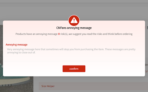 CNFans Warning Remover and Link Converter by RepFans screenshot 1