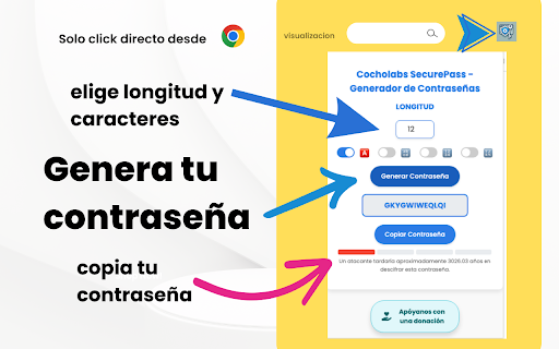 Cocholabs SecurePass - Generador de Contraseñas screenshot 1