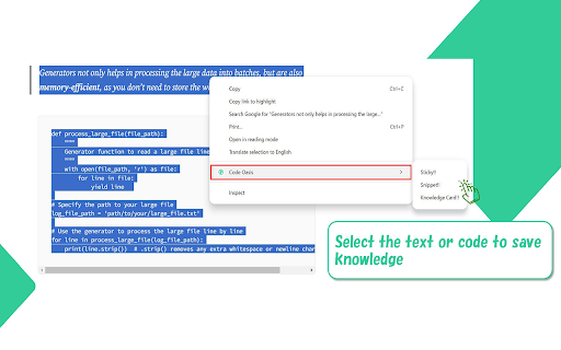 Code Oasis screenshot 1