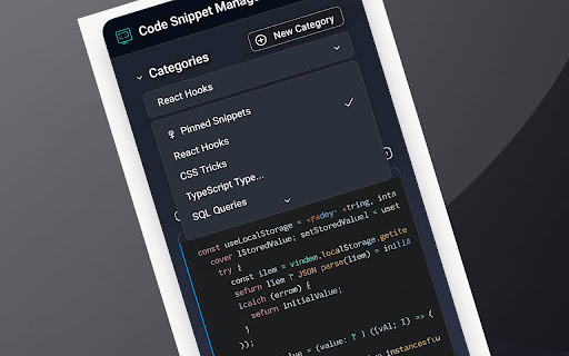Code Snippet Manager screenshot 1