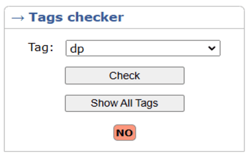 Codeforces tags checker screenshot 1