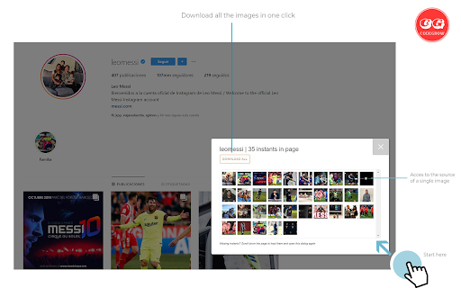 CodeGrow Instagram Content Grabber screenshot 1