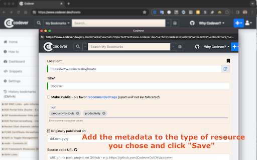 Codever screenshot 1