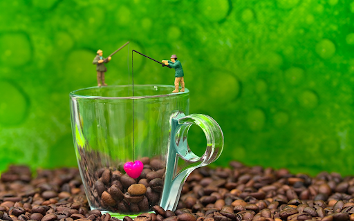 Coffee and heart screenshot 1