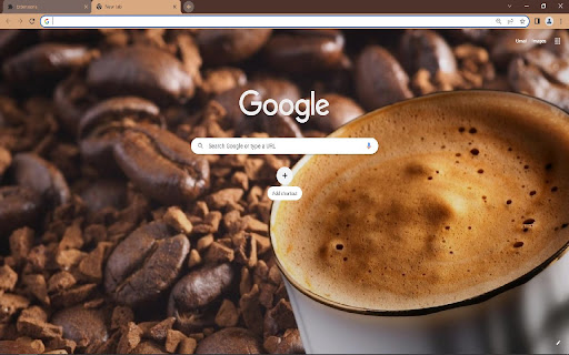 Coffee Browser Theme screenshot 1