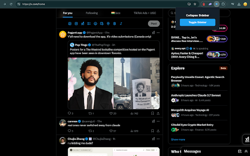 Collapse Twitter Sidebar screenshot 1