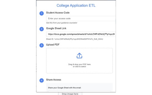 College Application ETL screenshot 1