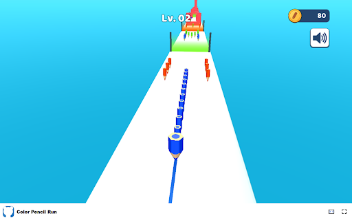 Color Pencil Run Game - Dash Through a Vibrant World of Colors! screenshot 1