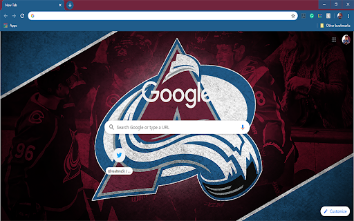 Colorado Avalanche Theme screenshot 1