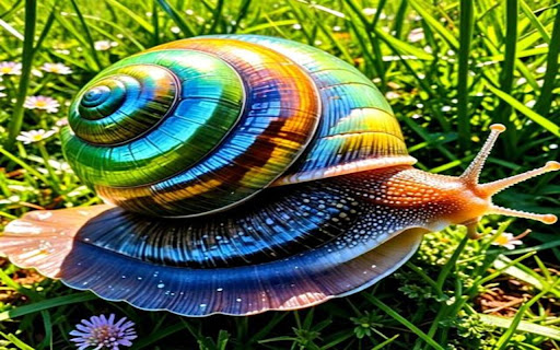 colorful snail wallpaper screenshot 1