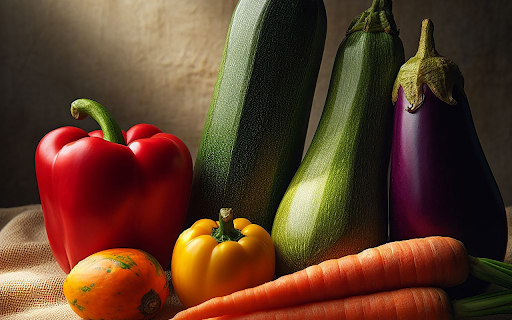 Colorful vegetables screenshot 1