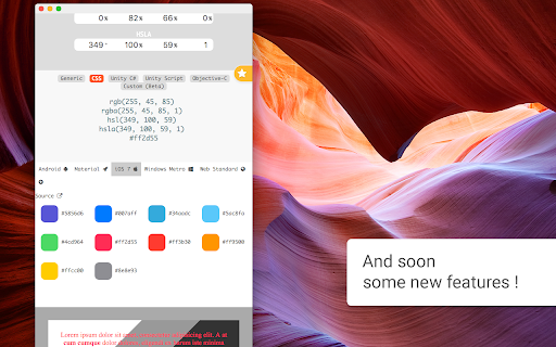 Colors for Developers (Converter and more...) screenshot 1