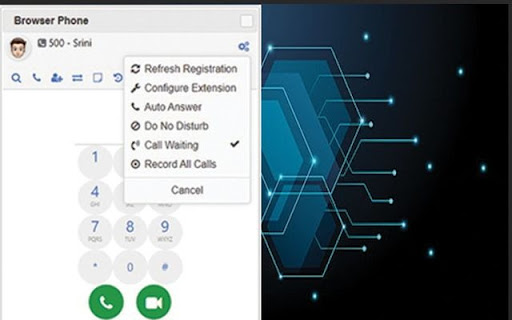 Com1 WebRTC MultiMedia Phone screenshot 1